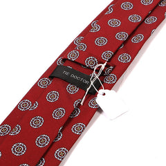 Red Vivian Circular IMS Tie - Tie Doctor