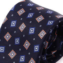 Ade Blue Frame Motif IMS Tie 7.5cm - Tie Doctor