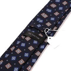 Ade Blue Frame Motif IMS Tie 7.5cm - Tie Doctor