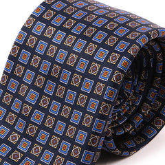 Deji Blue Duo Motif IMS Tie 7.5cm - Tie Doctor