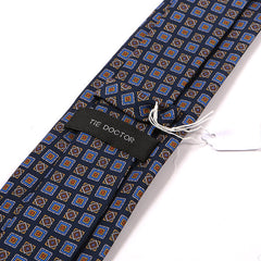 Deji Blue Duo Motif IMS Tie 7.5cm - Tie Doctor