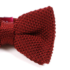 Red Silk Bow Tie - Tie Doctor