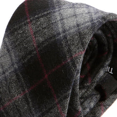Black And Red Striped Wool Tie - Tie Doctor