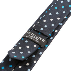 Jude Blue Polka Dot Skinny Tie - Tie Doctor