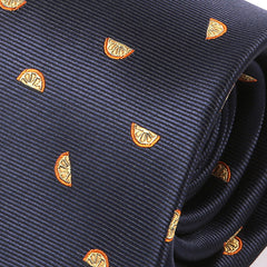 Blue Orange Slice Tie - Tie Doctor