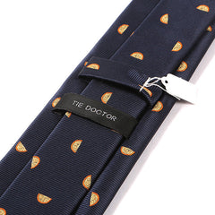 Blue Orange Slice Tie - Tie Doctor