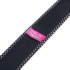 Blue Silk Knitted Tie with Heart Detail 6cm - Tie Doctor