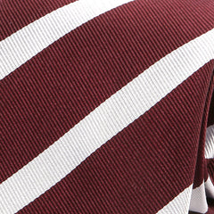 Red Striped Silk Tie - Tie Doctor