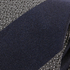 Navy Bold Striped Silk Tie - Tie Doctor