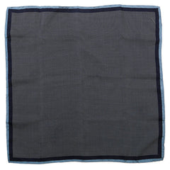 Navy Polka Dot Large Silk Pocket Square - UK Printed - Tie Doctor