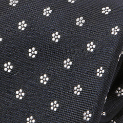 Navy Floral Silk Tie - Tie Doctor
