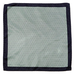 Navy & Mint Green Pocket Square - Tie Doctor