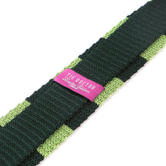 Light Green Duo Striped Silk Knitted Tie - Tie Doctor
