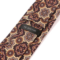 Gregor Brown Medallion IMS Tie - Tie Doctor