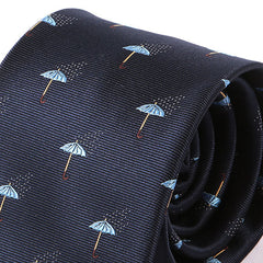 Blue Umbrella Patterned IMS Tie - Tie Doctor