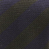 Green & Navy Striped Wool Tie - Tie Doctor