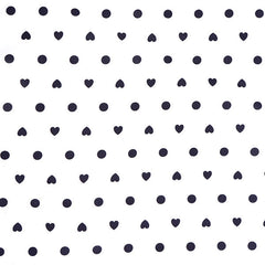 Navy & White Heart Pocket Square - Tie Doctor