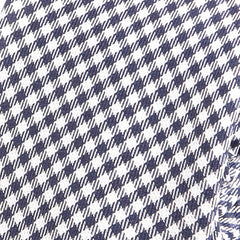 Navy Check Silk Slim Tie - Tie Doctor