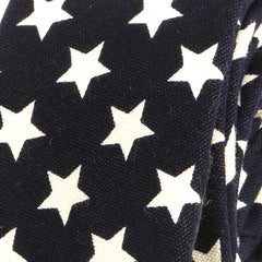 Navy Bold Star Slim Tie - Tie Doctor