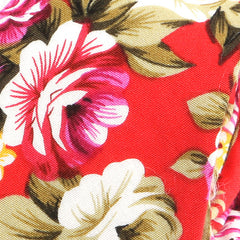 Pink Bold Floral Slim Tie - Tie Doctor