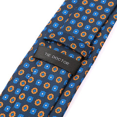Blue Monte Motif IMS Tie 7.5cm - Tie Doctor