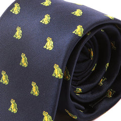 Blue And Green Frog Patterned Tie - Tie Doctor