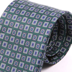Deji Green Motif IMS Tie 7.5cm - Tie Doctor