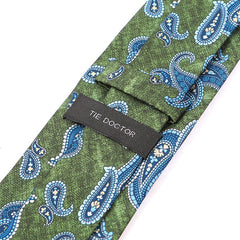 Paisley Green Marl IMS Tie 7.5cm - Tie Doctor