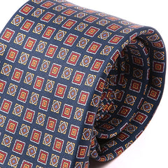 Deji Blue Motif IMS Tie 7.5cm - Tie Doctor