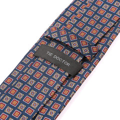 Deji Blue Motif IMS Tie 7.5cm - Tie Doctor