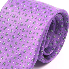 Purple Orchid Floral Motif IMS Tie 7.5cm - Tie Doctor