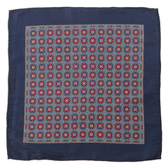 Campbell Blue Mac-Inspired 33cm Pocket Square - Tie Doctor