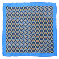 Soft Blue Mac-Inspired IMS 33cm Pocket Square - Tie Doctor