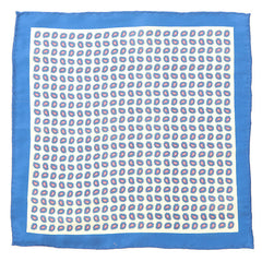 Spearmint Green Paisley IMS 33cm Pocket Square - Tie Doctor