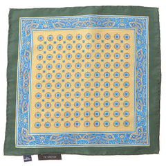 Olive Onu Motif IMS 33cm Pocket Square - Tie Doctor