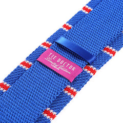 Blue Stripe Silk Knitted Tie │ Style II 6cm - Tie Doctor