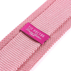 Pink Silk Knitted Tie - Tie Doctor
