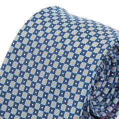 Ola Blue Macclesfield Silk Tie 7.5cm - Tie Doctor