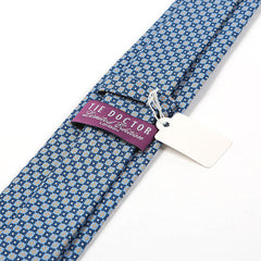 Ola XL Blue Macclesfield Silk Tie 8.5cm - Tie Doctor