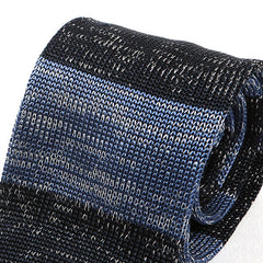 Janis Blue Silk Knitted Tie - Tie Doctor