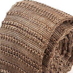 Curtis Brown Striped Silk Knitted Tie 6cm - Tie Doctor