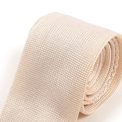 White Silk Knitted Tie 5.5cm - Tie Doctor