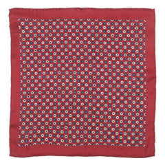 Monte IMS Burgundy Red 33cm Pocket Square - Tie Doctor