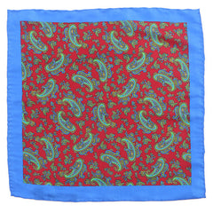 Red Frederick Paisley Tie & Pocket Square Set - Tie Doctor