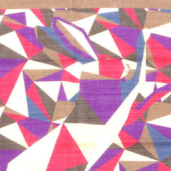 Mocha Abstract Bunny Large Pocket Square 42cm - Tie Doctor