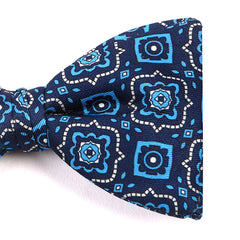 Cass Blue Mac-Inspired Motif Print Bow Tie - Tie Doctor