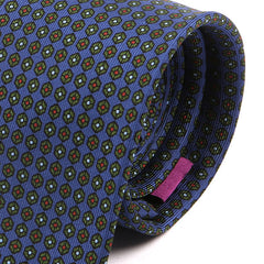 Blue Macclesfield Silk Tie 7.5cm - Tie Doctor