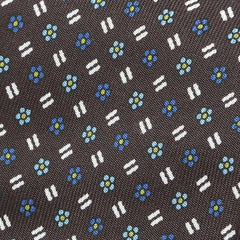 Marcs Blue Floral Silk Tie - Tie Doctor