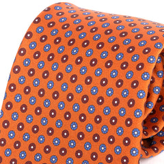Orange Penella Circle IMS Tie 8cm