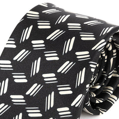 Neha Black Striped IMS Tie 7.5cm